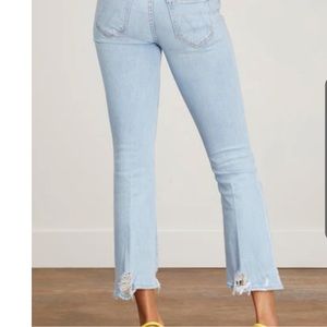 Mother Denim / The Insider Crop Step Chew in Mentally Elsewhere. Size 30